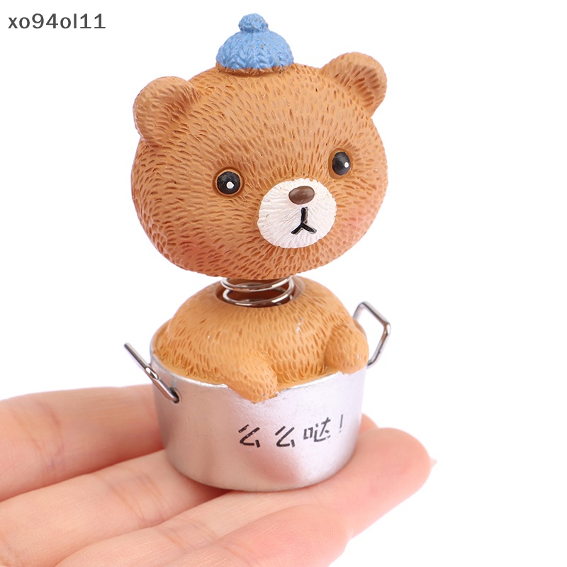 Xo 1:12 Rumah Boneka Miniatur Wortel Karpet Lantai Tikar Kartun Kucing Anak Ayam Beruang Bebek Bobblehead Mikro Lanskap Mobil Ornamen OL