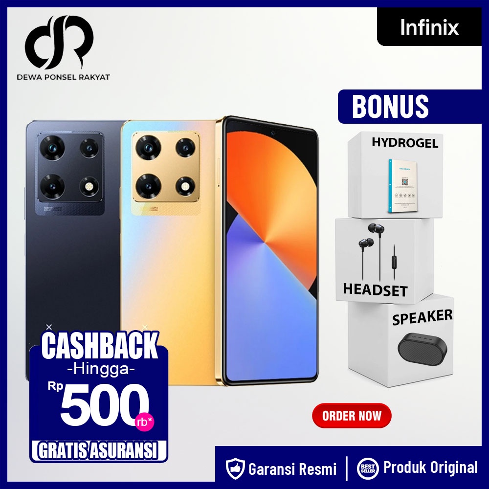 Infinix Note 30 Pro + Note 30 NFC 8/256GB Garansi Resmi Not Smart 6 plus Hot 30i