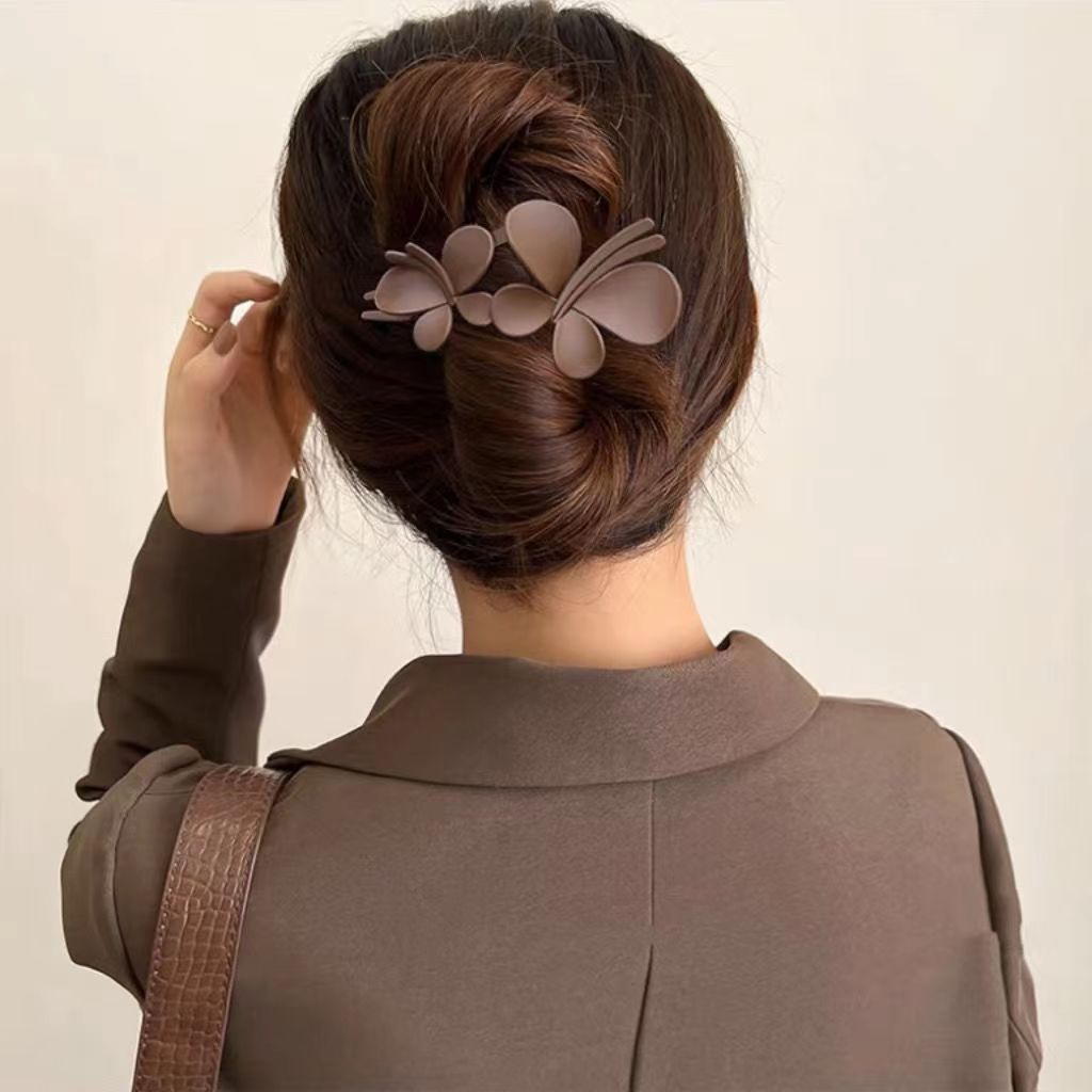 1pc Fashion Klip Rambut Plastik Aksesoris Rambut Kupu-Kupu Hair Claw Clip Jepitan Besar Jepit Rambut Hiasan Kepala Duckbill Sederhana Untuk Wanita Perempuan