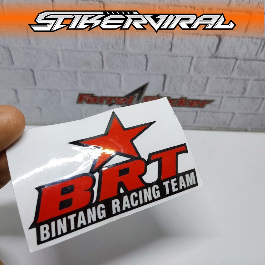 Stiker LOGO BINTANG RACING TEAM sticker BRT