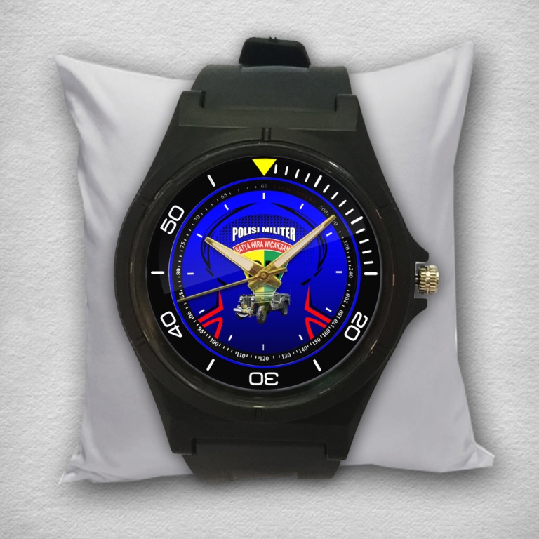 Jam Tangan  Logo POLISI MILITER Premium Custom