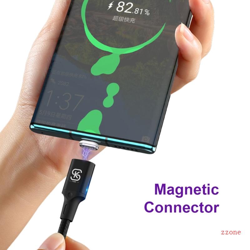 Zzz Magnetic Quick Charge Data Line 66w Pengisian Cepat MicroUSB Magnet Kuat TypeC