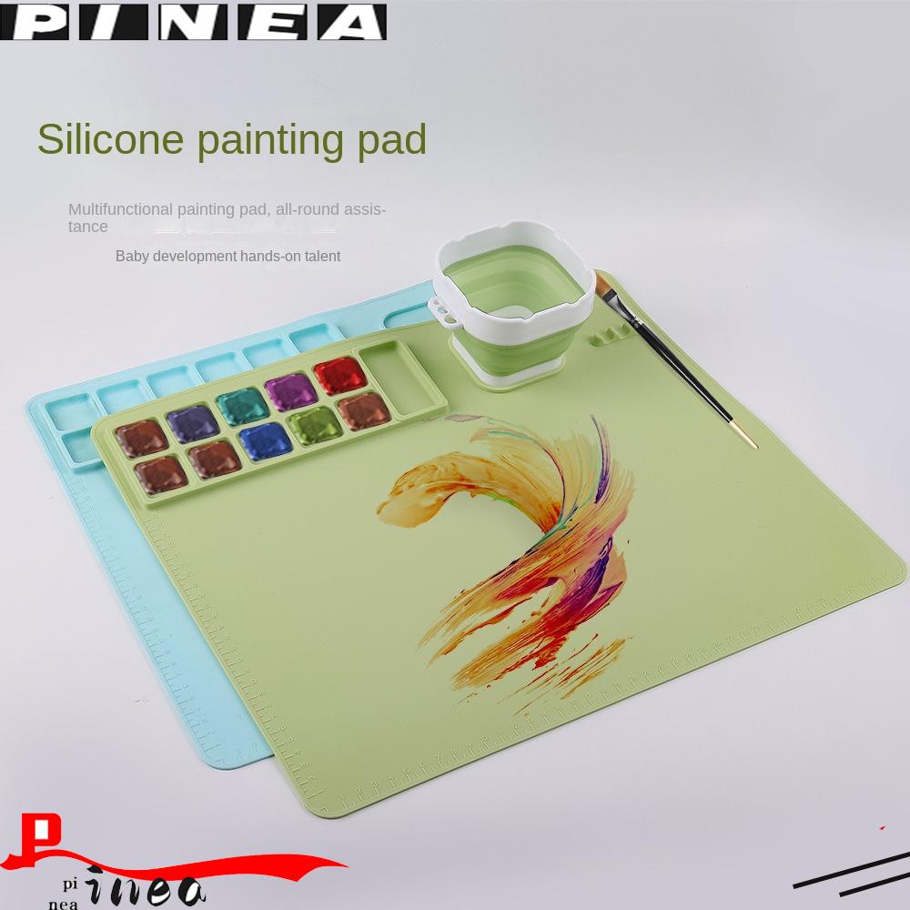 Tikar Lukisan Silikon Nanas Perlengkapan Kantor Watercoloring Stamping Waterproof Craft Mat Untuk Melukis