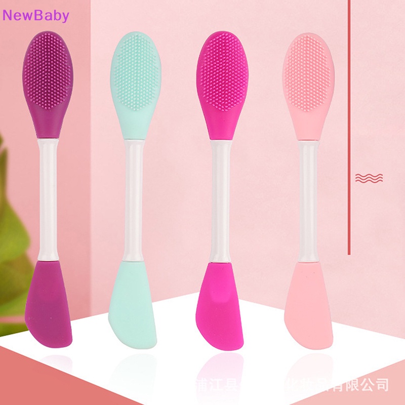 Newbaby Sikat Pengaduk Wajah Brush Silikon Lembut Sikat Pembersih Wajah ID