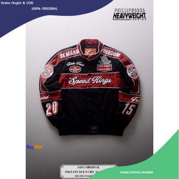 Phillipworks Speed King Nascar Racing / BuyMax / Phillip Works / Jaket PhillipWorks Heavyweight Seri