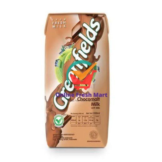 

Greenfields Susu UHT Milk 200ml - Choco Malt - Online Fresh Mart Denpasar