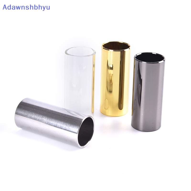 Adhyu 60MM High Guitar Slide Bar Slide Jari Bahan Metal Stainless Steel/Kaca Untuk ID Gitar