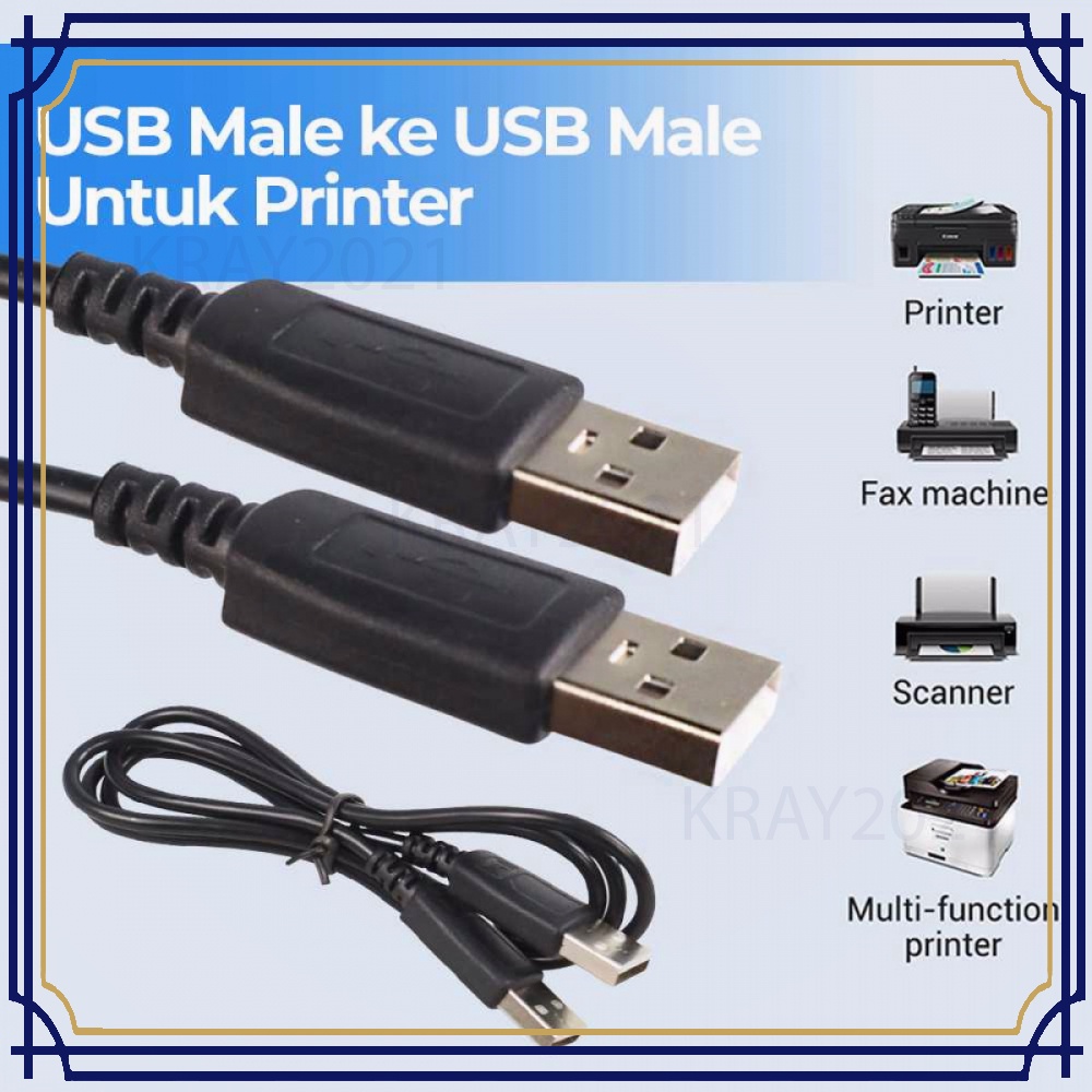 Kabel USB Male ke USB Male Untuk Printer KK384