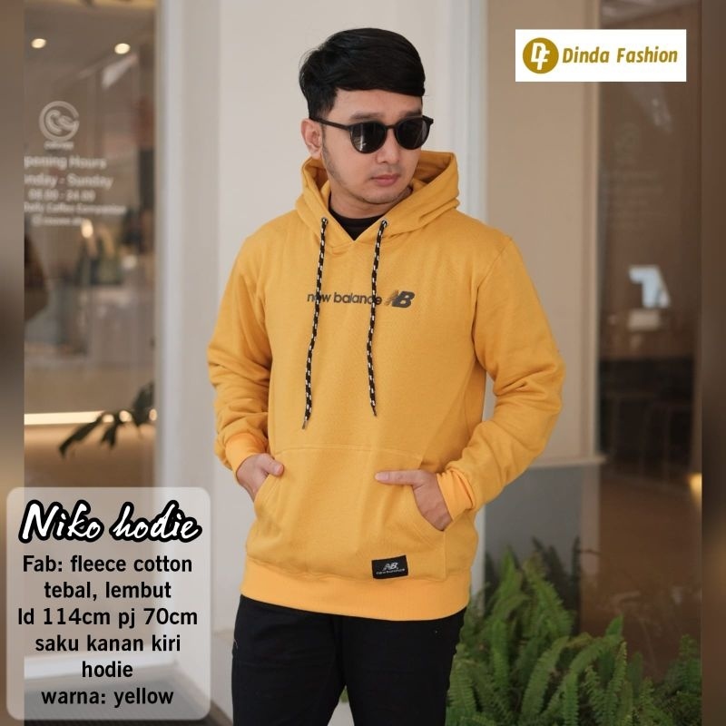 NIKO HODIE By DINDA | Ld114 Hoodie Fleece Cotton tebal lembut