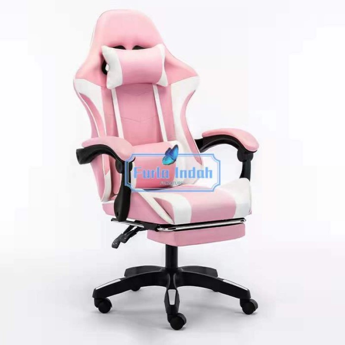 Kursi Gaming Gaming chair kursi kantor kursi kerja kursi belajar TYPE - pink