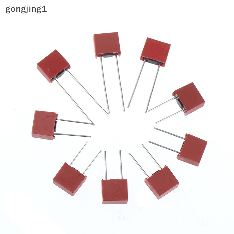 Ggg 10Pcs Sekring Persegi T500mA T1A 2A 2.5A 3.15A 4A 5A 6.3A 8A 10A 392 Fuse Plastik ID