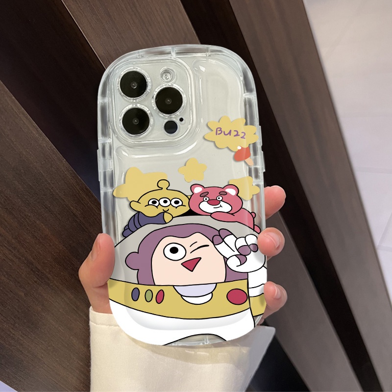 IPHONE Casing Ponsel Transparan Kartun Lucu Kompatibel Untuk Iphone14 13 12 11 Pro Max7 +8 Plus XS X XR Casing Silikon Shockproof Cover Cell Precticer