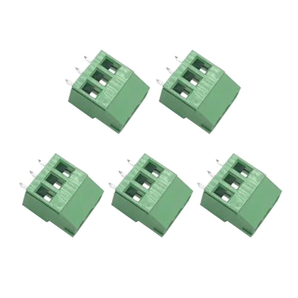 Populer 5pcs Konektor Blok Terminal PCB HCG129-5.0mm Sekrup PCB 2P 3P Blok Terminal Untuk Diameter Kawat Digunakan: 24-12AWG 2.5mm2