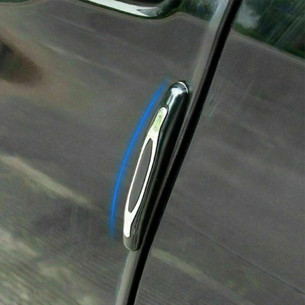 Populer Pelindung Pintu Mobil Anti Gores Body Mobil Protect ABS Putih Hitam Guard Strip Untuk Universal
