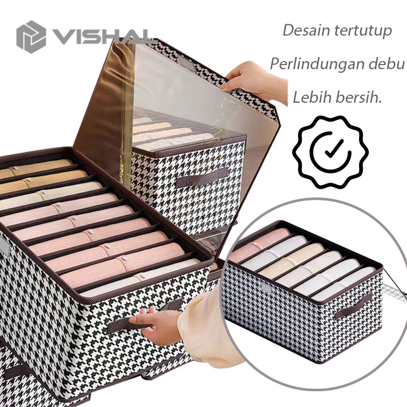 VISHAL Tempat Penyimpanan / STORAGE BOX / tempat pakaian / box / box multifungsi / keranjang pakaian  VS-142