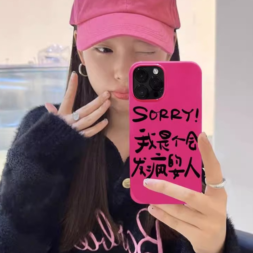 IPHONE Casing Ponsel Pink Lucu Gaya Korea Kompatibel Untuk Iphone14 Pro Max7 8 Plus Case Untuk Iphone11 12 Xr Xs X Lembut Shockproof Back Cover