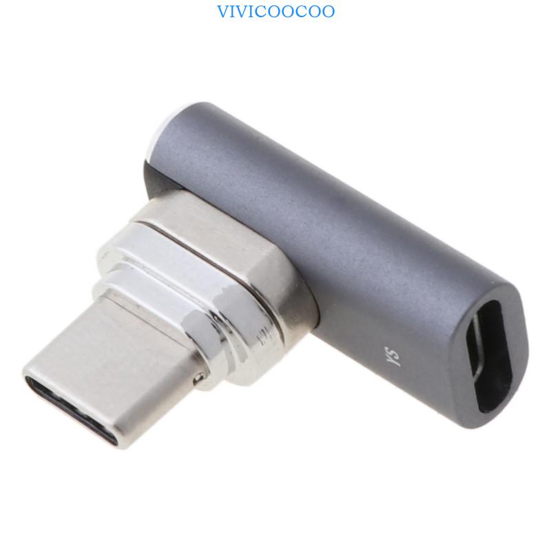 Vivi Adaptor USB C Magnetik 9Pins Konektor Tipe C 100W Fast Charge 20mbps Untuk Pro 2019air