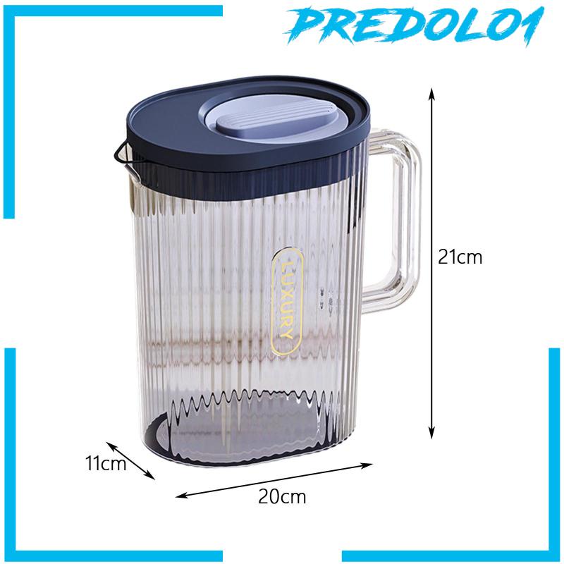 [Predolo1] Pitcher Air Besar Wadah Jus Ketel Lemon Tidak Bocor Air Dingin Juice Jar Dispenser Air Dingin Untuk Kerja Kantor Di Pesta Kulkas Rumah