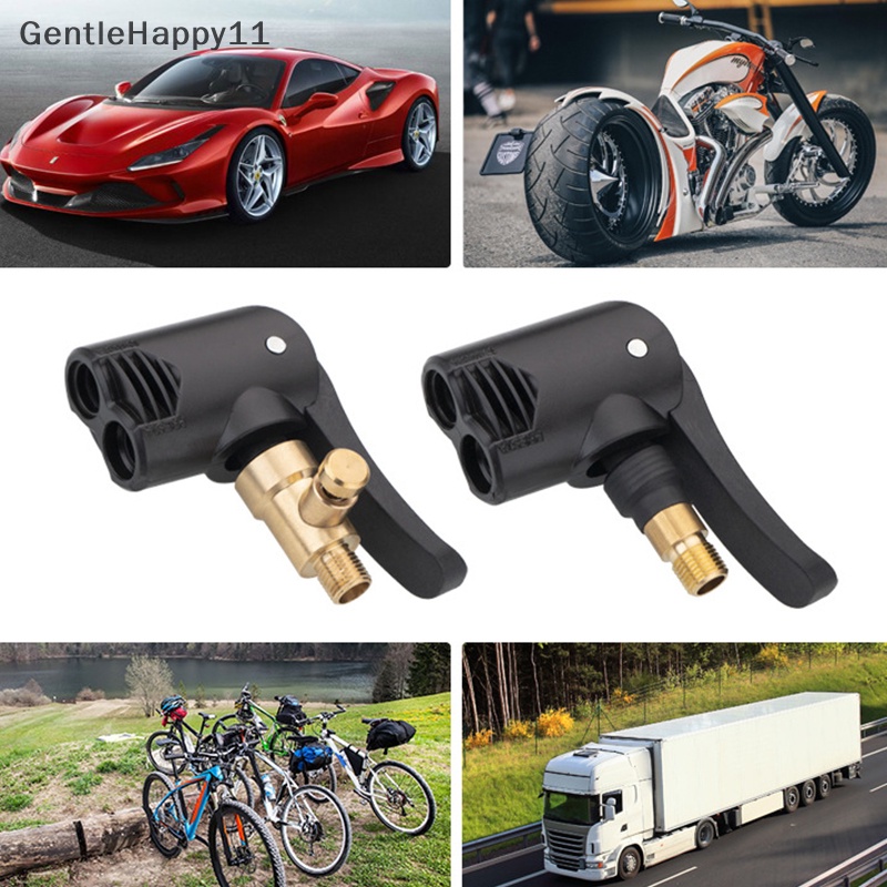 Gentlehappy Pompa Angin Mobil Konversi Air Chuck Portable Pompa Tiup Untuk Ban Mobil Air Chuck Inflator Pump Valve Connector Clip-on Adapter Car Tyre Wheel Valve Aksesoris id