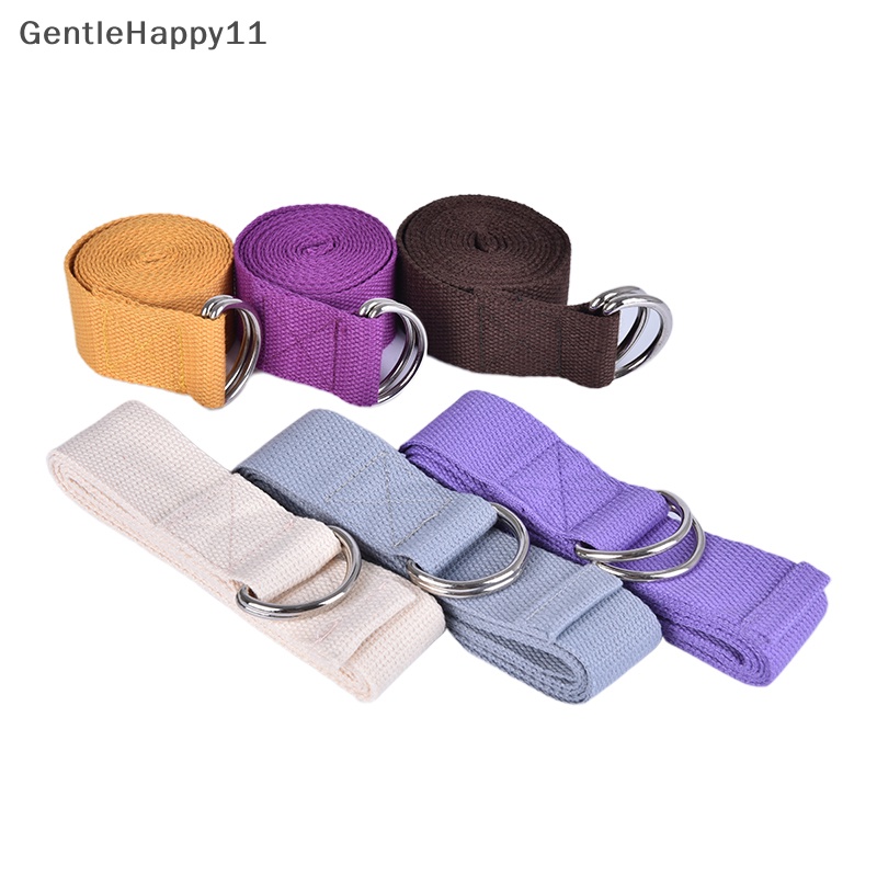 Gentlehappy 1Pc Adjustable Sport Stretch Strap D-Ring Ikat Pinggang Gym Pinggang Kaki Fitness Yoga Belt id