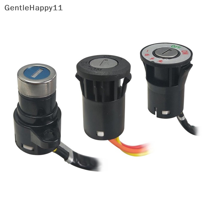 Gentlehappy Kunci Power Lock Mobil Listrik Saklar Universal Sepeda Elektrik Skuter Aksesori Untuk E-bike Gantungan Kunci Ring Lock Plastik Power Lock id