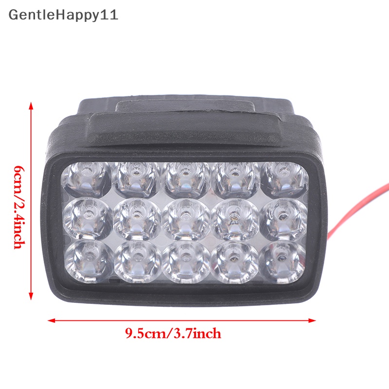 Gentlehappy Lampu Depan Motor Spot Light 15led 1000LM Untuk Motos ATV Scooter Lighg id