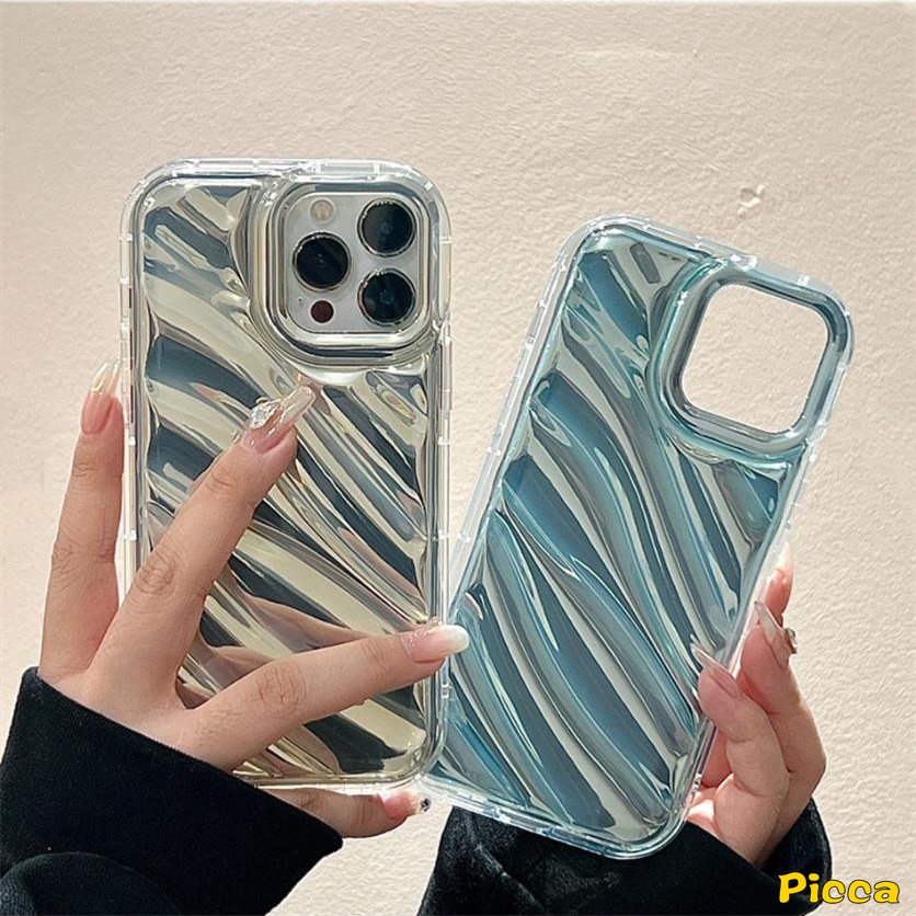 Casing Kartu Laser Mewah Macaron Simple Mempesona Kompatibel Untuk IPhone 7Plus XR 11 14 13 12 Pro MAX X XS MAX Se2020 6 6S 7 8 Plus 3D Stereo Motif Korgasi Bening Ponsel Cover