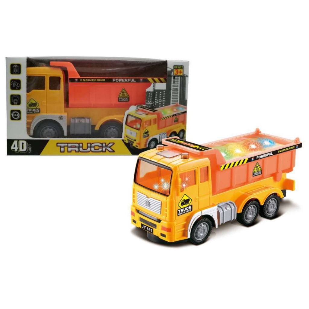 Mainan Anak TRUCK HEAVY DUTY Diecast Truck B/O Mainan Konstruksi Anak Truk Tangki Lampu Mainan Truk Tangki Bump&amp;Go