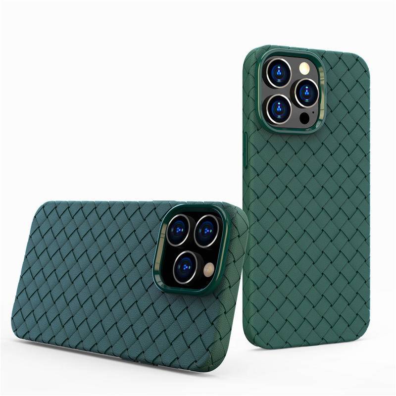 IPHONE Casing Ponsel TPU Kulit Ultra-Tipis Bernapas Mewah Untuk iPhone12 11 Pro Max Braided Mesh Soft Cover Untuk iPhone12 iPhone11 iPhone11ProMAX iPhone12ProMAX