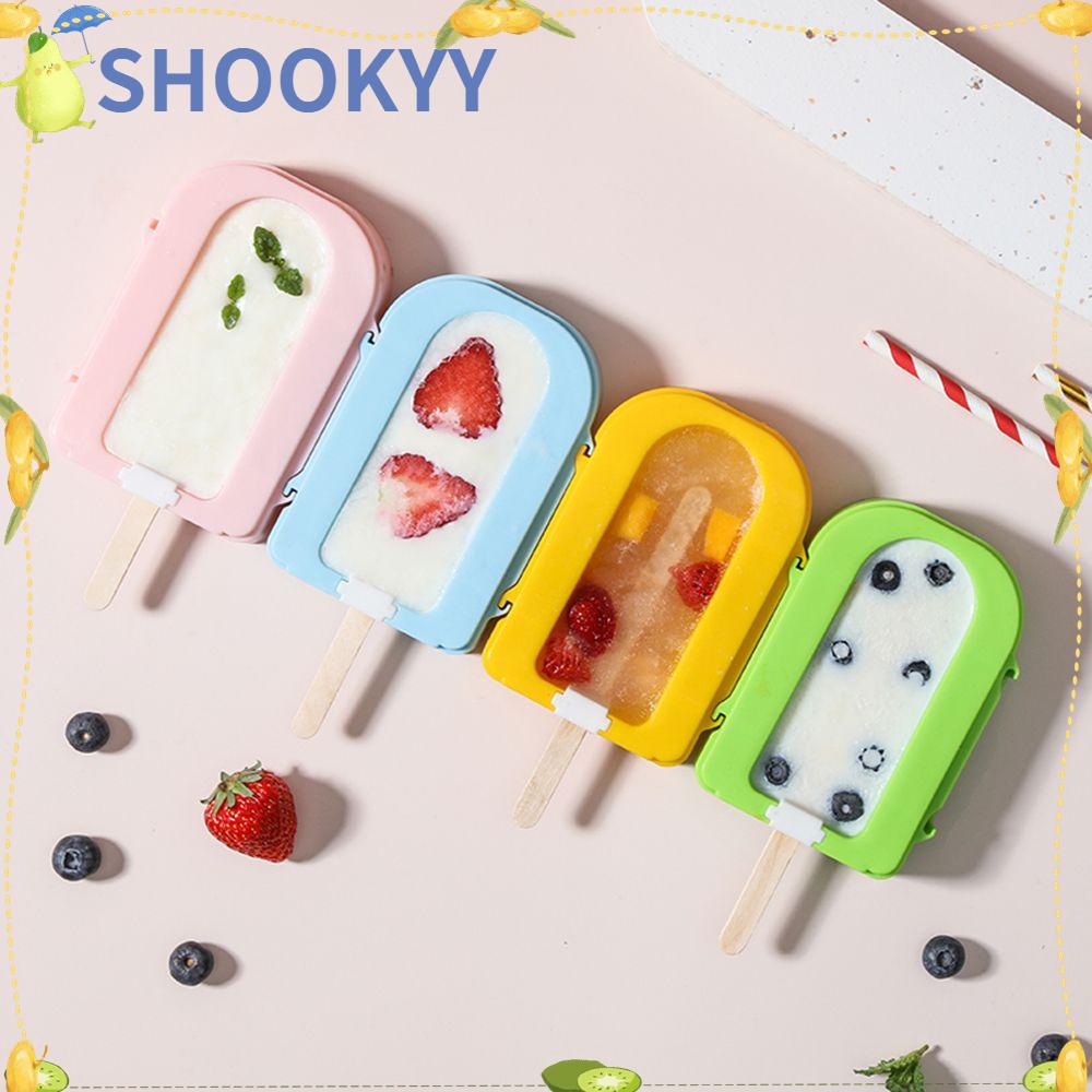 CHOOKYY Chookyy Ice Pop Maker Gadget Dapur Makan Musim Panas Freezer Coklat Tray DIY Alat Kue Cetakan Es Loli