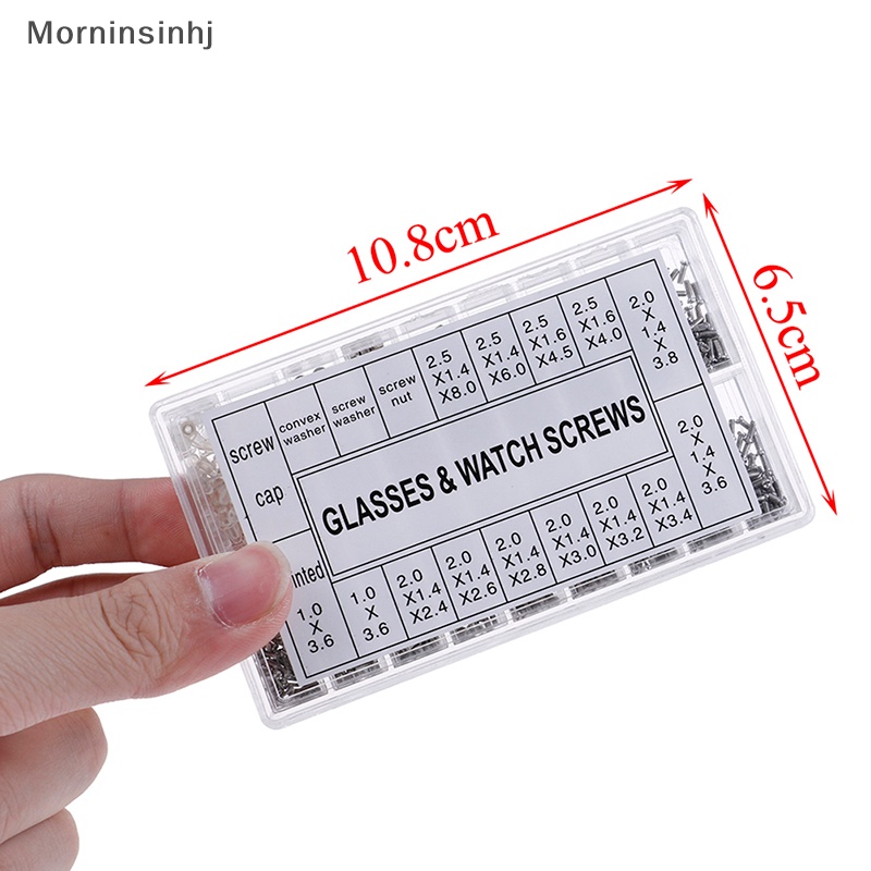 Mornin 1000 Pcs Sekrup Kecil Mur &amp; Obeng Jam Tangan Kacamata Glasses Repair Tool Kit New  Id