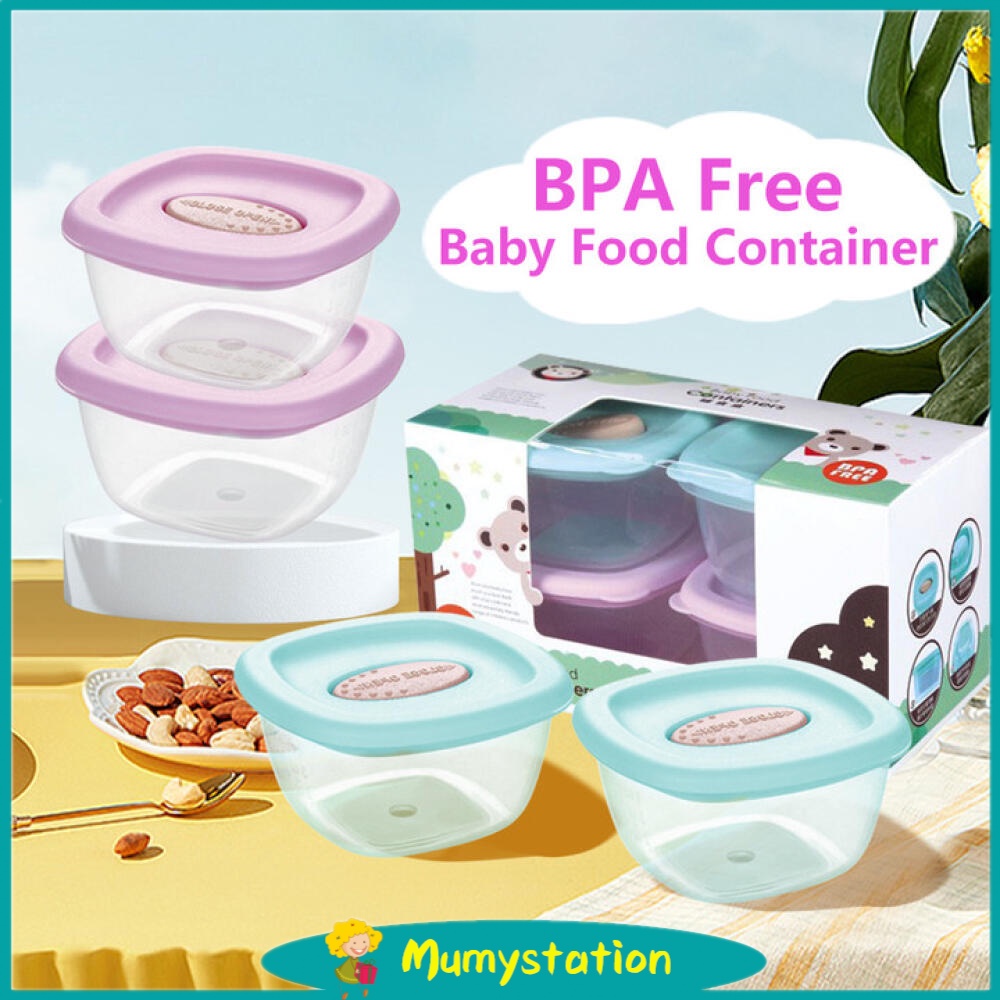 Mumystation Wadah Mpasi Kaca Penyimpanan Mpasi Glass Baby Food Container Mpasi Kaca Bpa Free