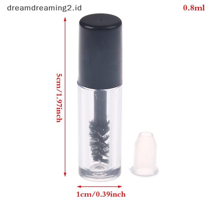 (drea) Botol Maskara 0.8ml Set Dengan Tongkat Tabung Maskara Kosong Wadah Krim Bulu Mata //