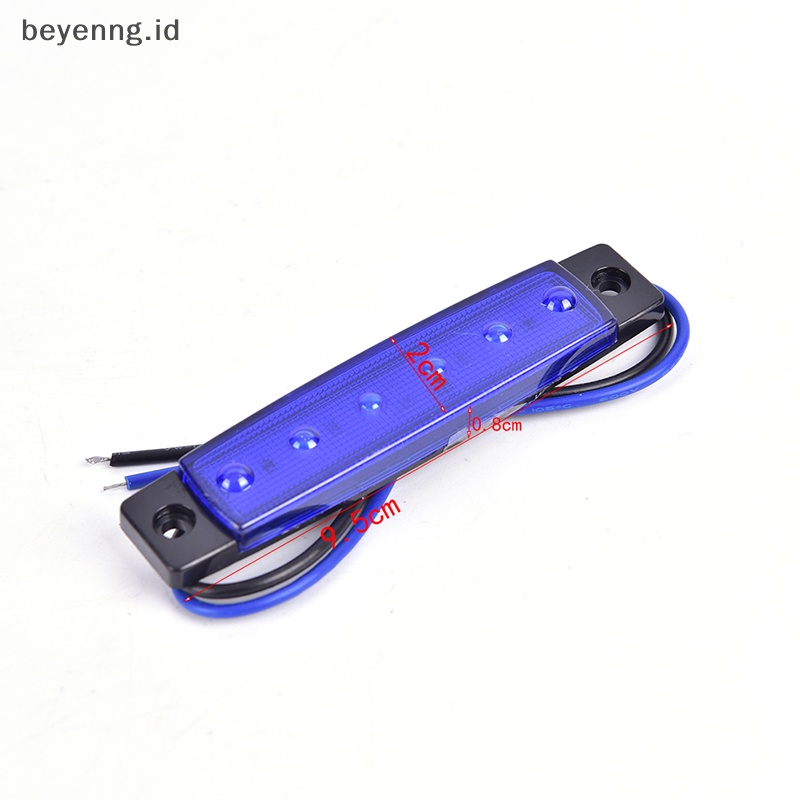 Beyen 1PC 12V 6LEDS Indikator Penanda Sisi Truk Low Led Trailer Light Rear Side Lamp ID