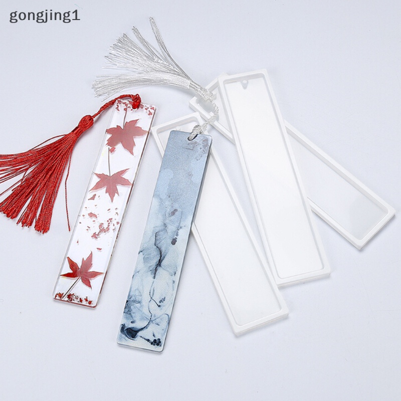 Ggg Cetakan Bookmark Silikon Persegi Panjang DIY Membuat Perhiasan Resin Epoxy DIY Craft Mould ID