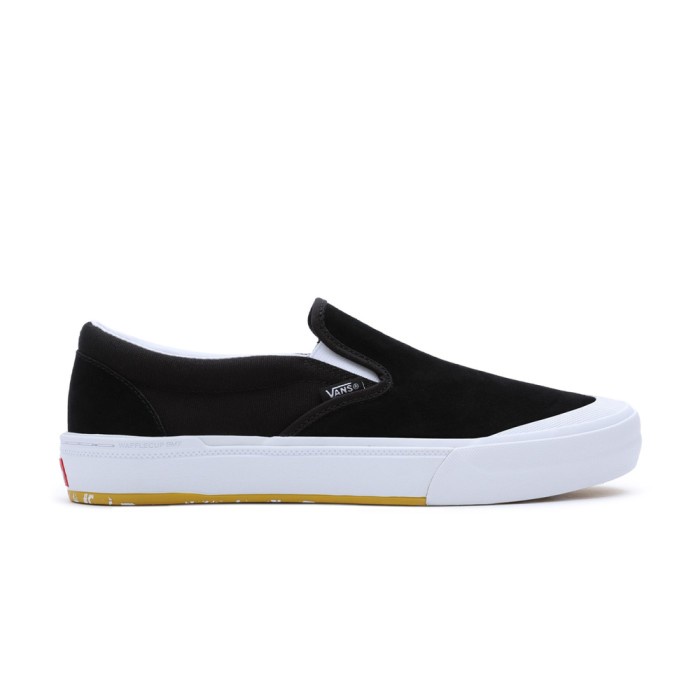 VANS SLIP ON PRO BMX MARBLE BLACK WHITE YELLOW ORIGINAL