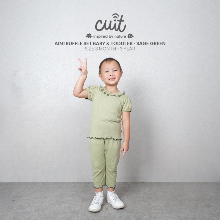 Cuit Baby Aimi Ruffle Set | Baju Anak