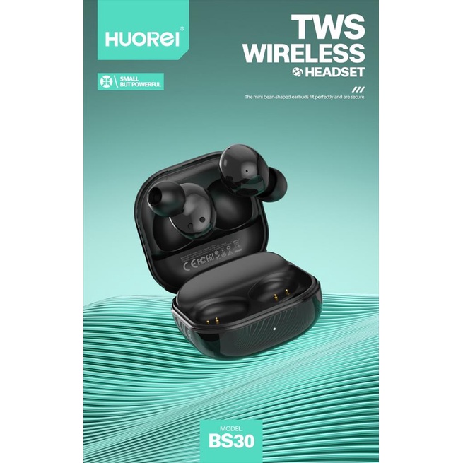 HUOREI BS30 Mini Wireless TWS Earphone Stereo HIFI Sound