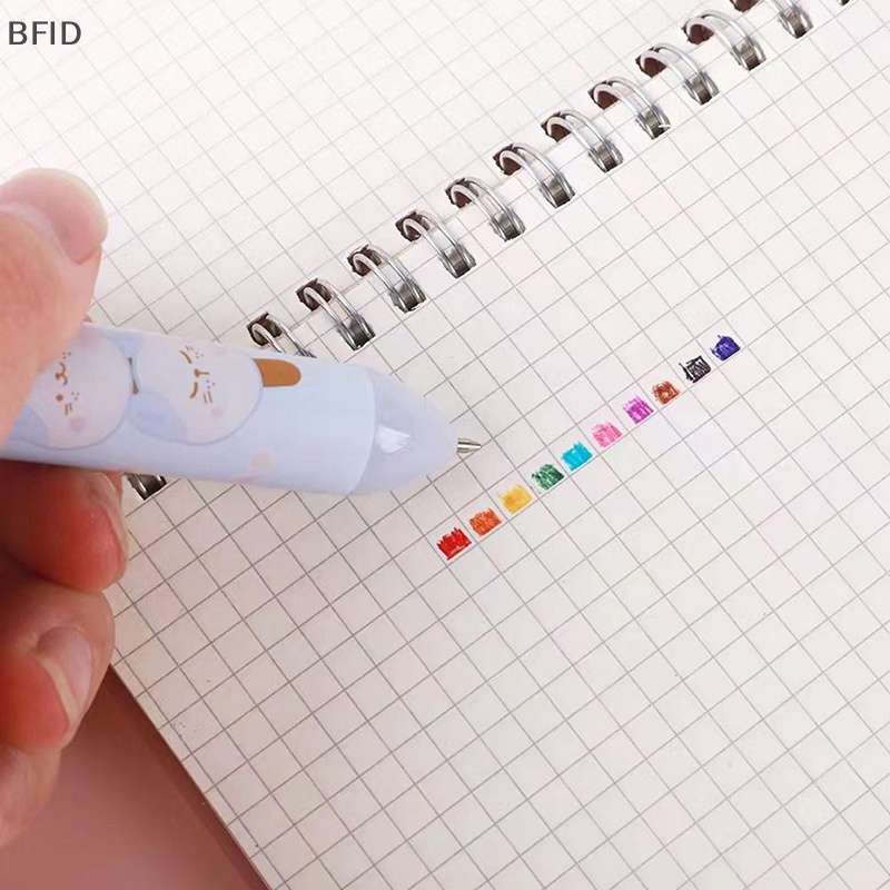 [BFID] 10warna Kawaii Cat Bolpoin Kreatif Kartun Ditarik Multicolor Bolpoin Mark Pen Sekolah Kantor Supply Hadiah Alat Tulis [ID]