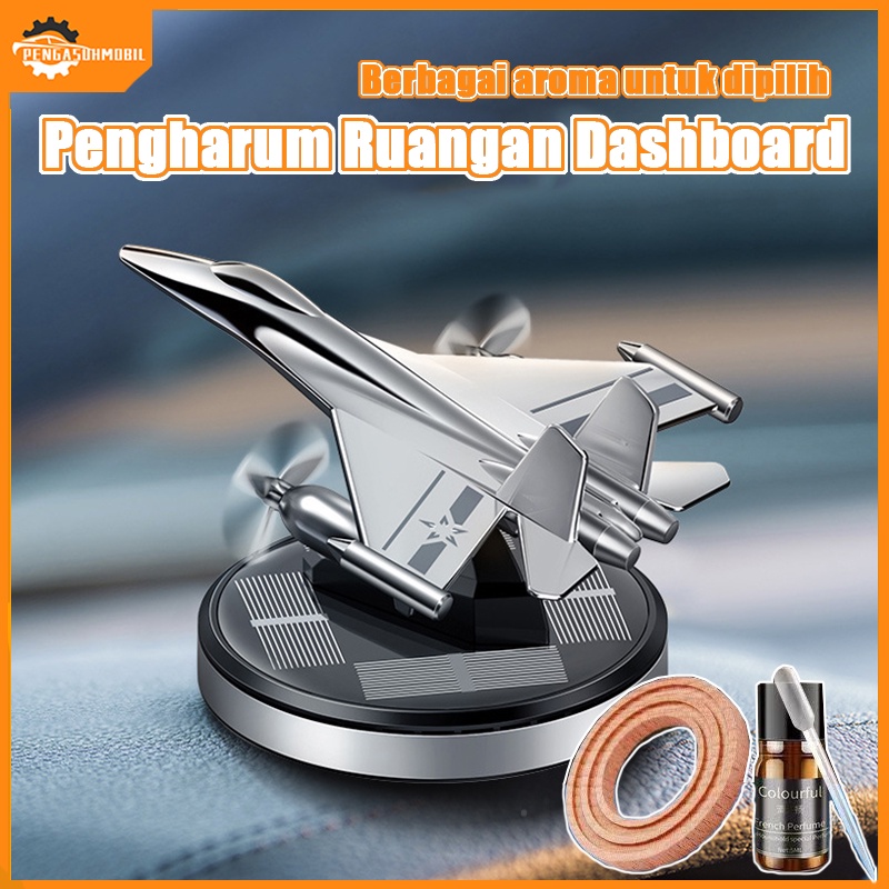 Dashboard Parfum Mobil/Berputar Pengharum Ruangan/Pajangan Parfum Mobil Solar/Solar Tempur Model Pesawat/Pengharum Ruangan Dashboard/Mobil Diffuser Parfum Dekorasi/Paduan Aluminium Mobil Aromaterapi