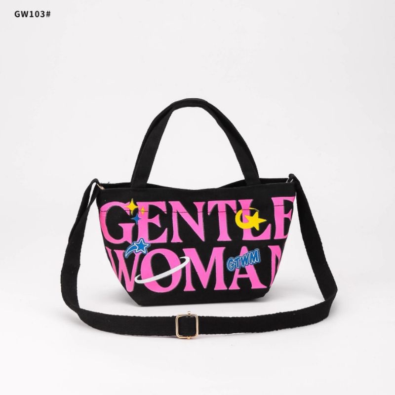 Gentle Woman Micro Cosmos Sling Bag Fashion Bag / Tas Selempang Fashion Import/ Tas Gentlewoman Premium Quality Bahan Canvas