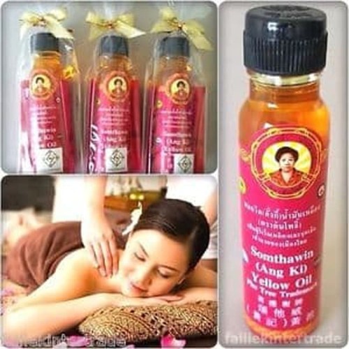 SOMTHAWIN ANGKI THAILAND YELLOW OIL / Minyak Angin Kuning Thailand 24ml