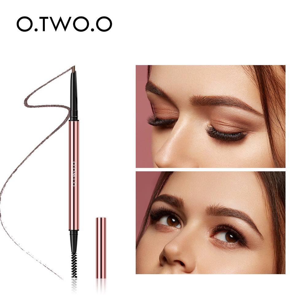 [Emperor] O.TWO.O Fine Triangle Eyebrow Pencil Pensil Alis Waterproof Tahan Lama Ultrafin