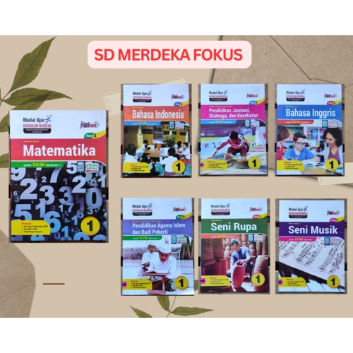 Buku LKS Fokus SD Kelas 1 Ganjil Merdeka 2023