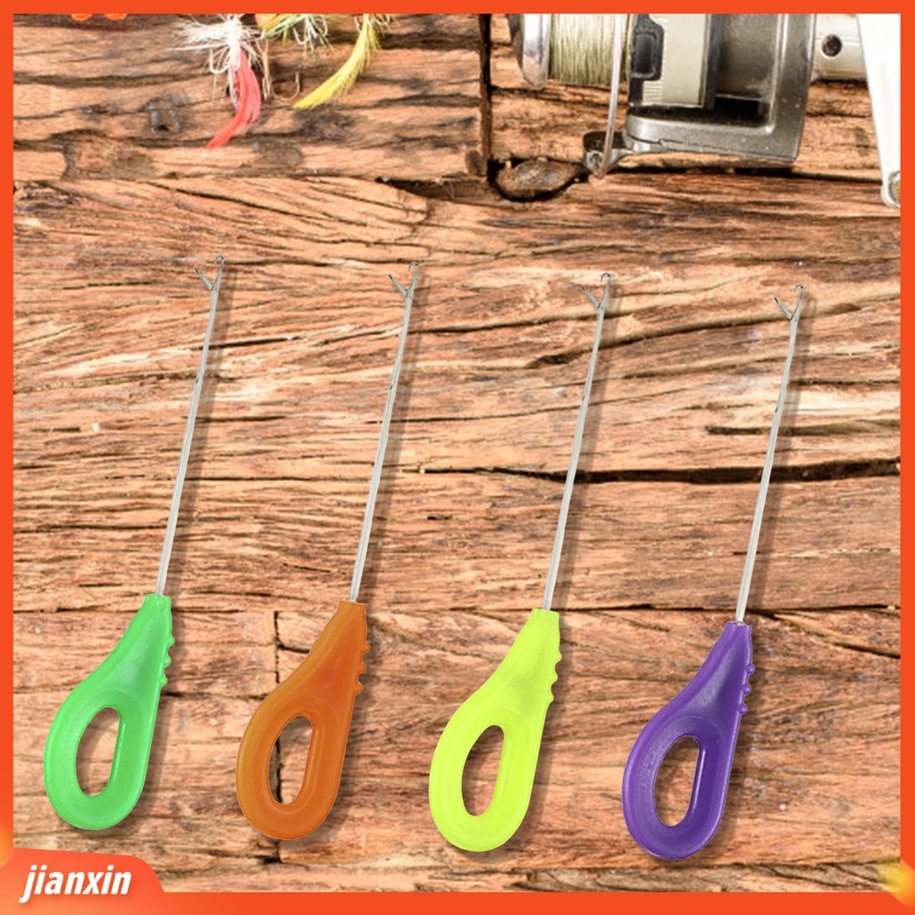 (In Stock) Memancing Rambut Rig Portable Non-slip Handle Ujung Tajam Anti-Karat Tahan Lama Memikat Penembus Mini Stainless Steel Tandon Memancing Umpan Jarum Alat Pancing