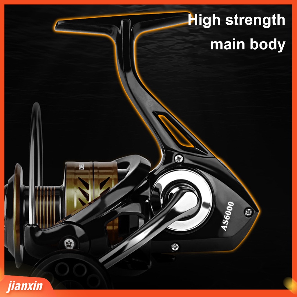 (In Stock) DEUKIO Roda Pancing Berputar Daya Hemat Ringan Metal Water Resistance Spinning Reel Fishing Tackle