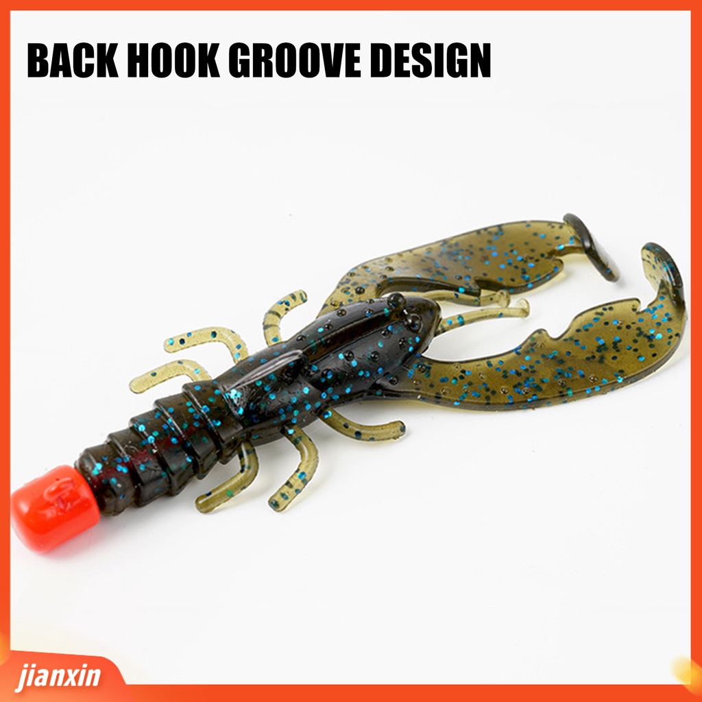 (In Stock) 6Pcs Lobster Umpan Dengan Aroma Menarik Lure 7.5cm/3.5g Mengambang Soft Lobster Fake Lure Bait Fishing Tackle