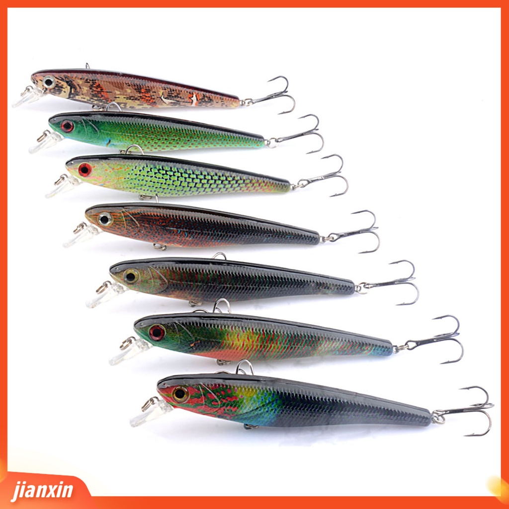 (In Stock) 12.3cm /17.5g Umpan Pancing 3D Fisheyes Kait Tajam Air Asin Air Tawar Ikan Kecil Umpan Keras Memancing Luar Ruangan