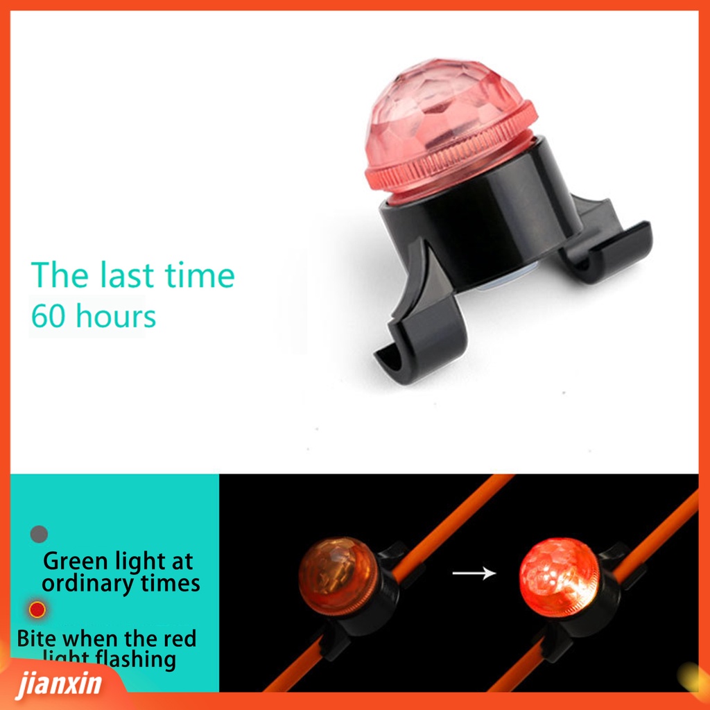 (In Stock) Alarm Memancing Dengan Gesper Base Firm Bertenaga 100m Terlihat Tahan Air Auto-induction LED Indikator Gigitan Ikan Sensitif Outdoor Fish Line Gear