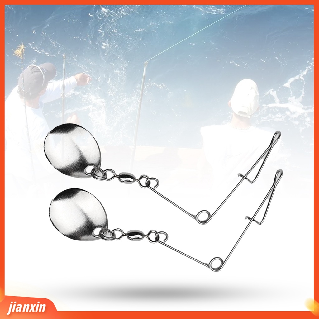 (In Stock) 5Pcs /Set Spinner Blade Reflektif Bagian Spinner Sendok Stainless Indah Untuk Outdoor